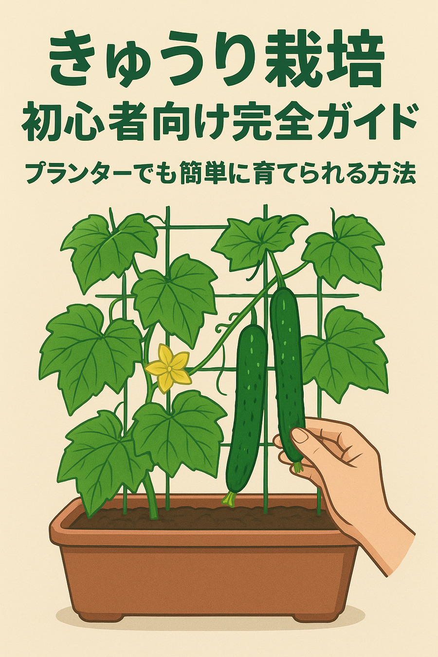 きゅうり栽培 初心者向け完全ガイド|プランターでも簡単に育てられる方法