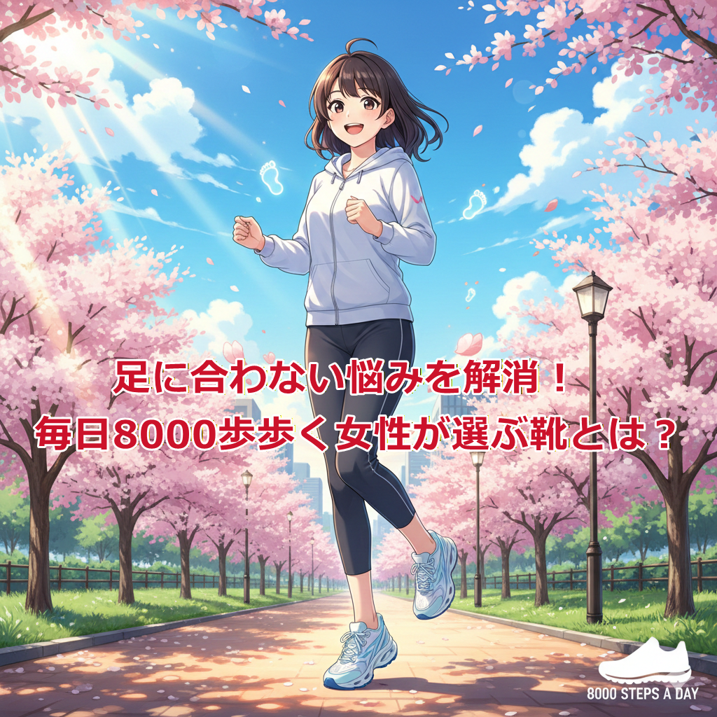 足に合わない悩みを解消!毎日8000歩歩く女性が選ぶ靴とは?