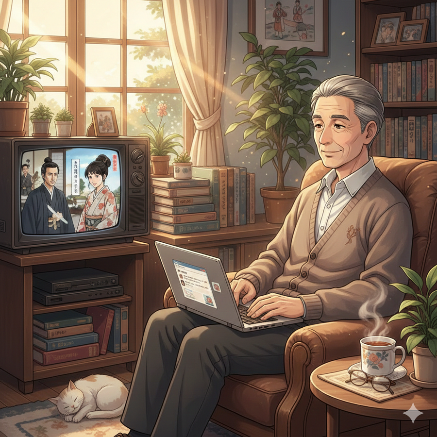 ブログとドラマに包まれる、静かな昼時間