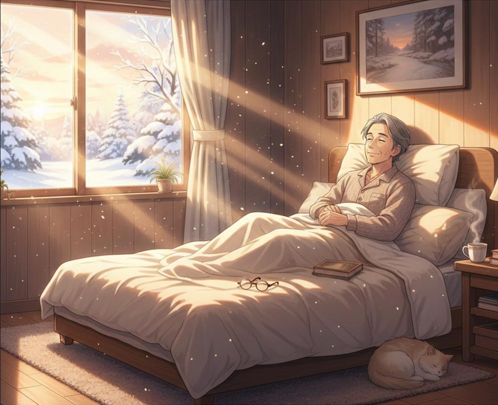 冬の朝、ゆっくり目覚める時間