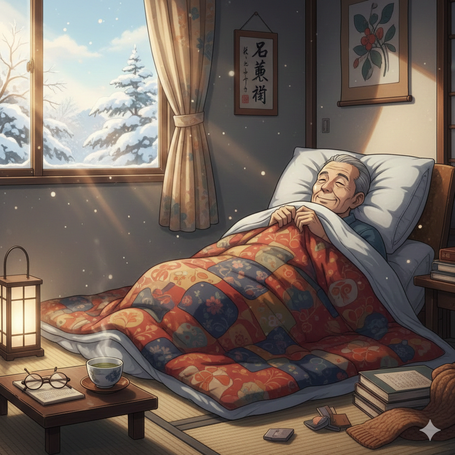 布団のぬくもりに負けた、冬の朝