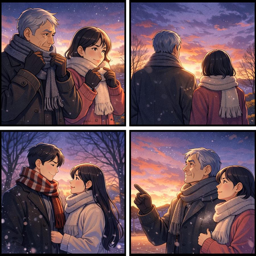 冷えゆく夕方、内側に灯るもの