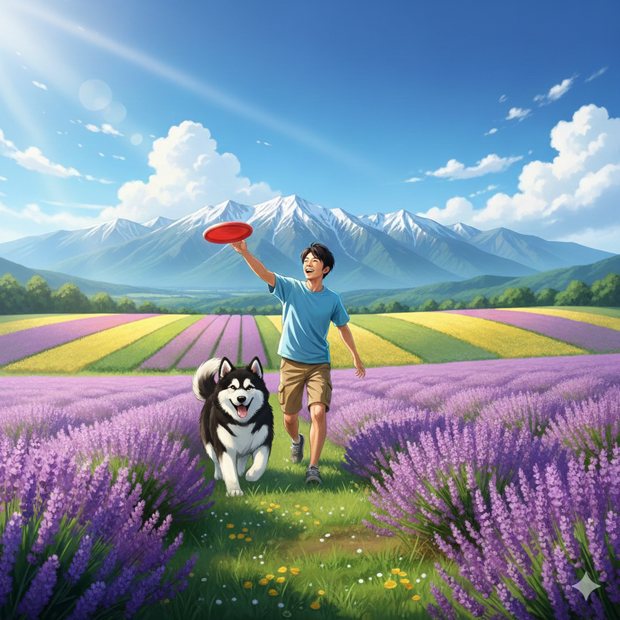 北海道の空気と、愛犬と遊んだあの夏の日