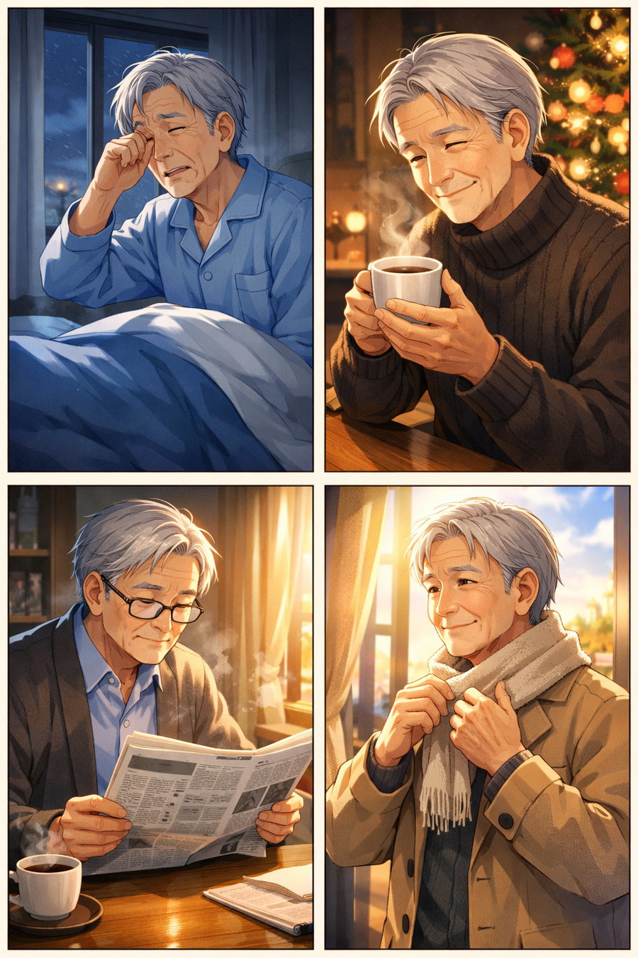 静かなクリスマスイブの朝