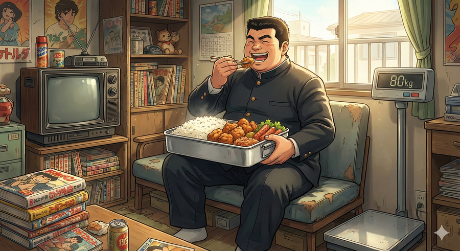 ドカベン弁当と80キロ時代の記憶