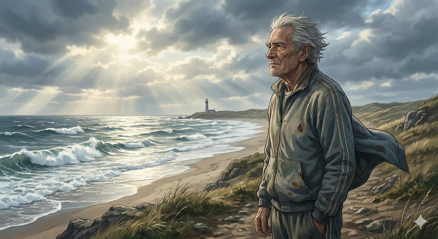 北風の音と、昔の海岸ランニングを思い出す朝