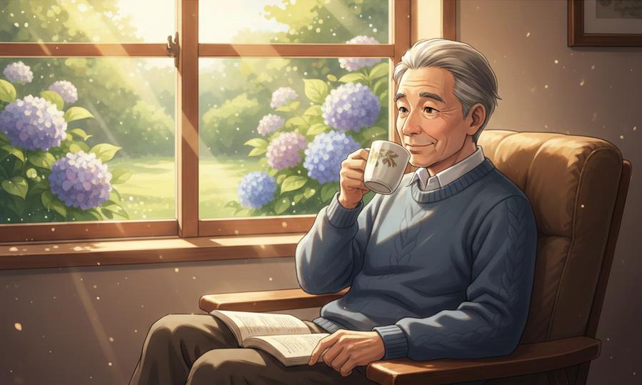 少し遅い朝、やさしい陽射しに包まれて