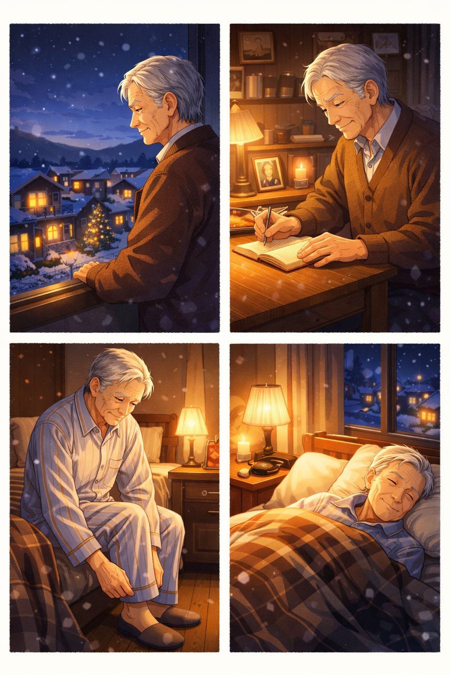 静かなイブの夜に感謝を重ねる