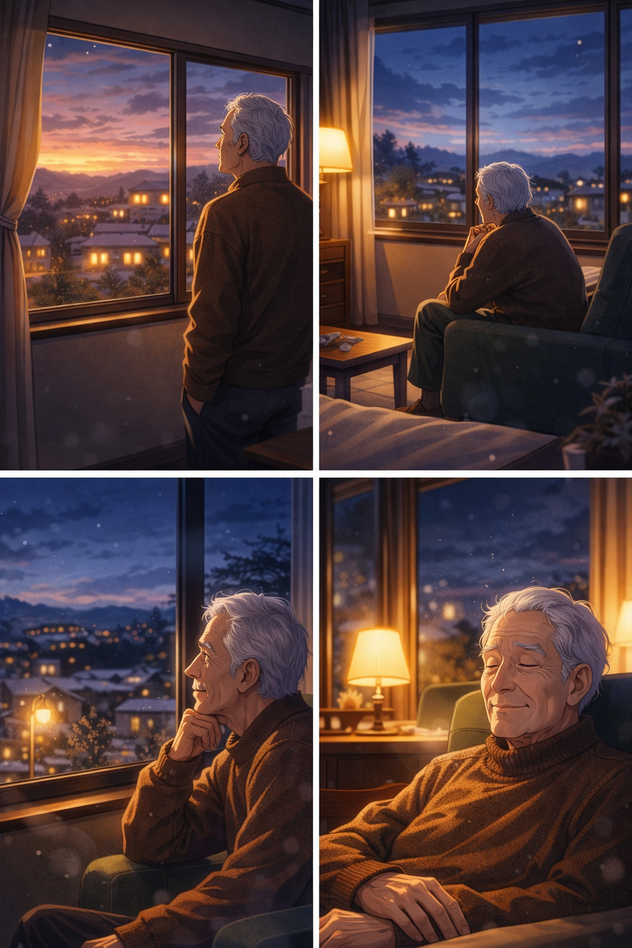 沈む光とともに、静かに受け入れる一日