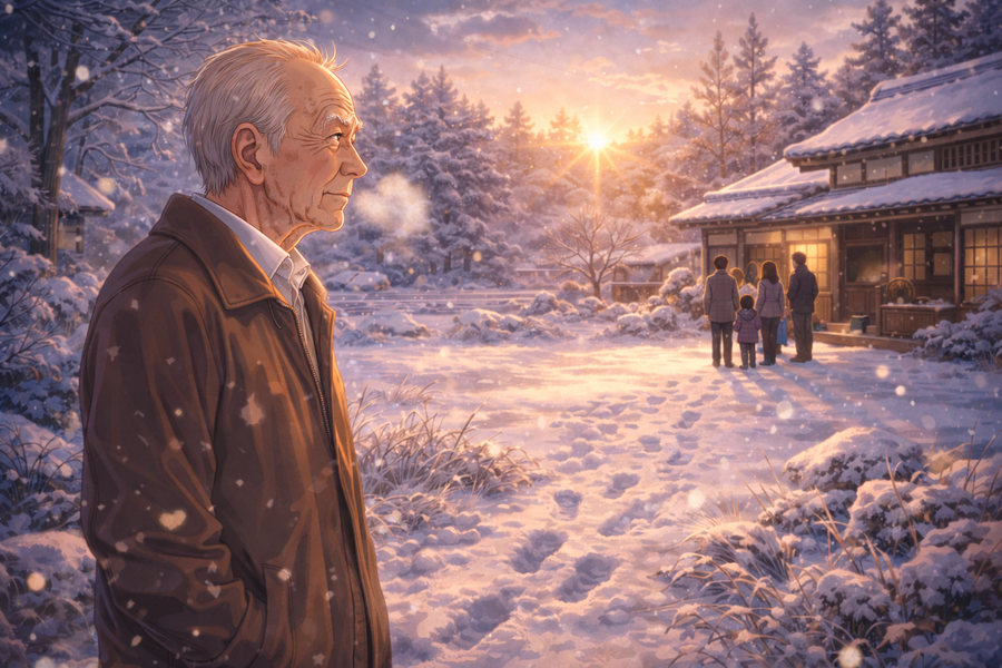 凍てつく朝に思い出がほどける