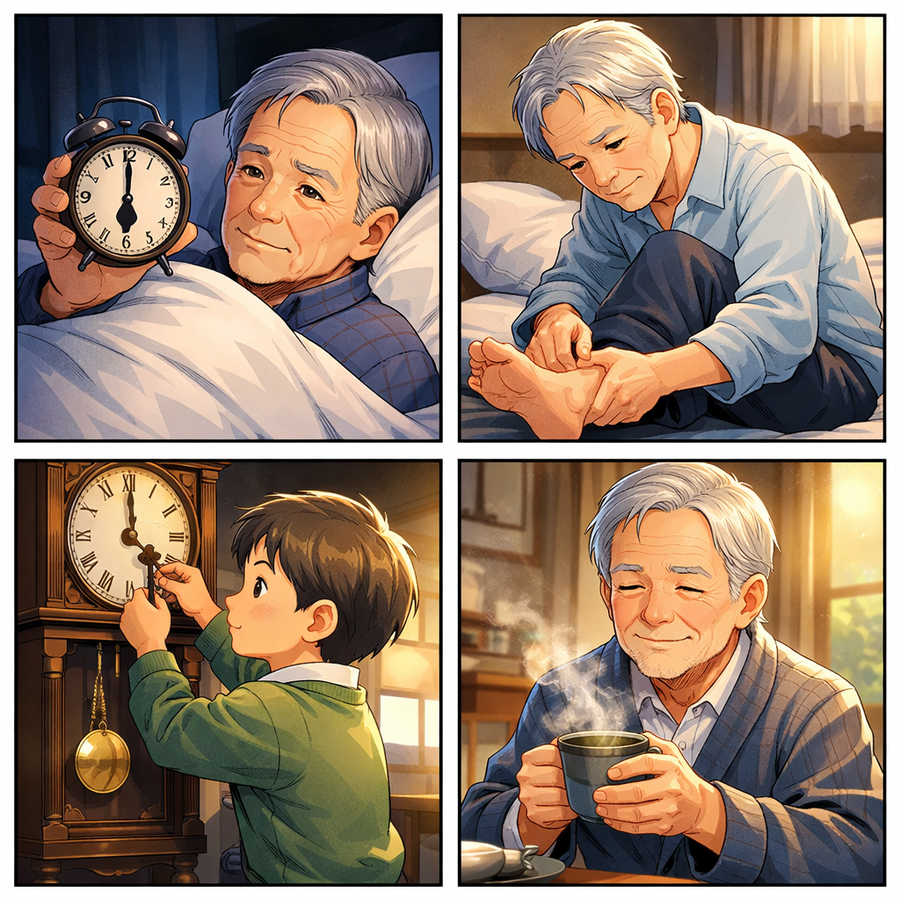 静かな朝に、時間の音を思い出す