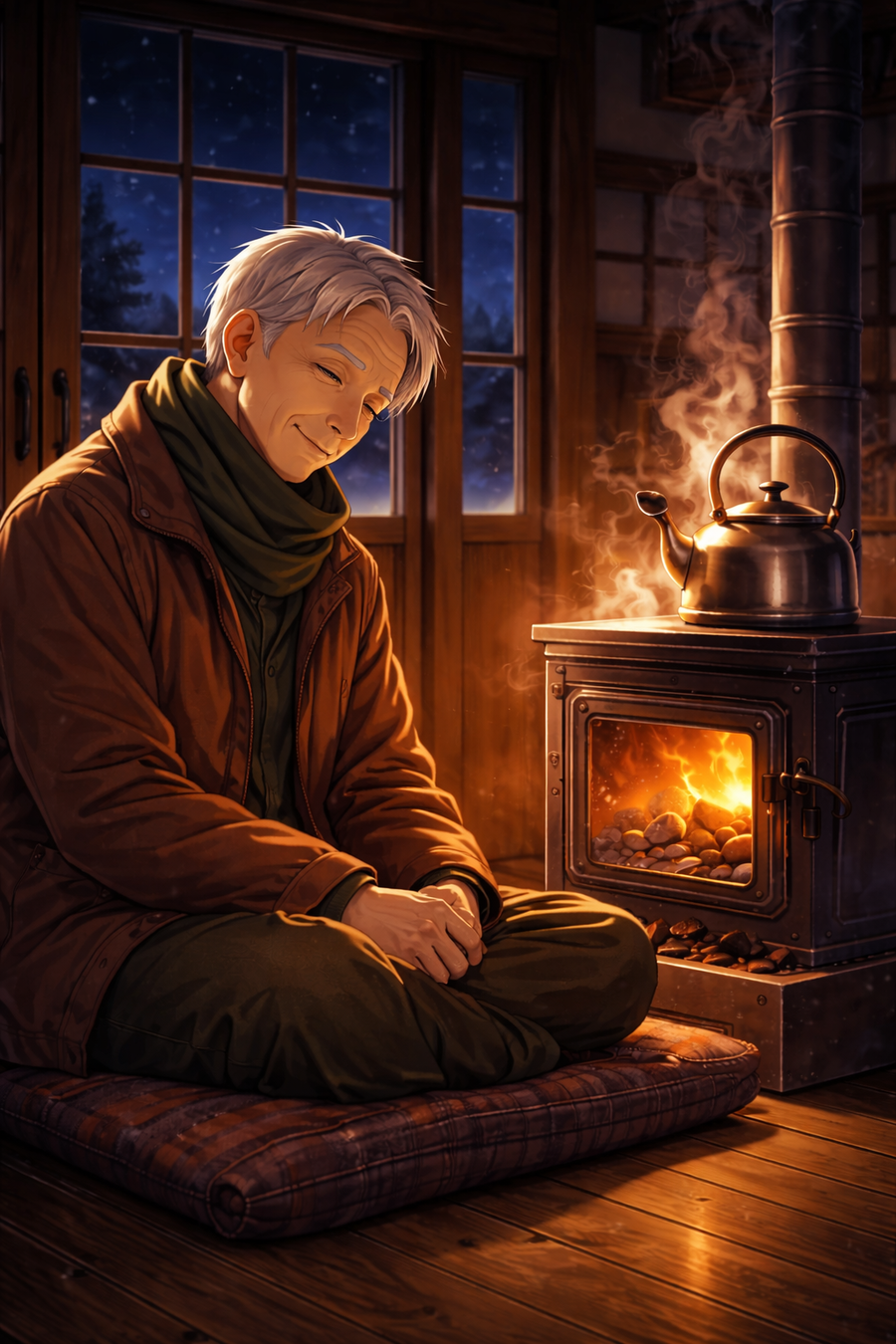 石炭の火と静かな感謝