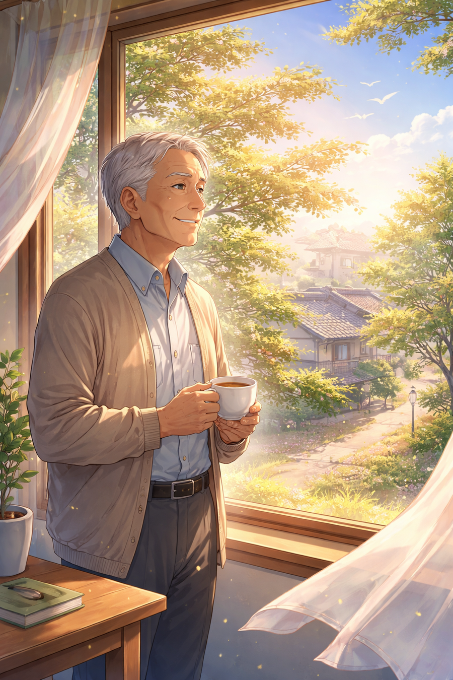 風の揺れに季節を聴く朝