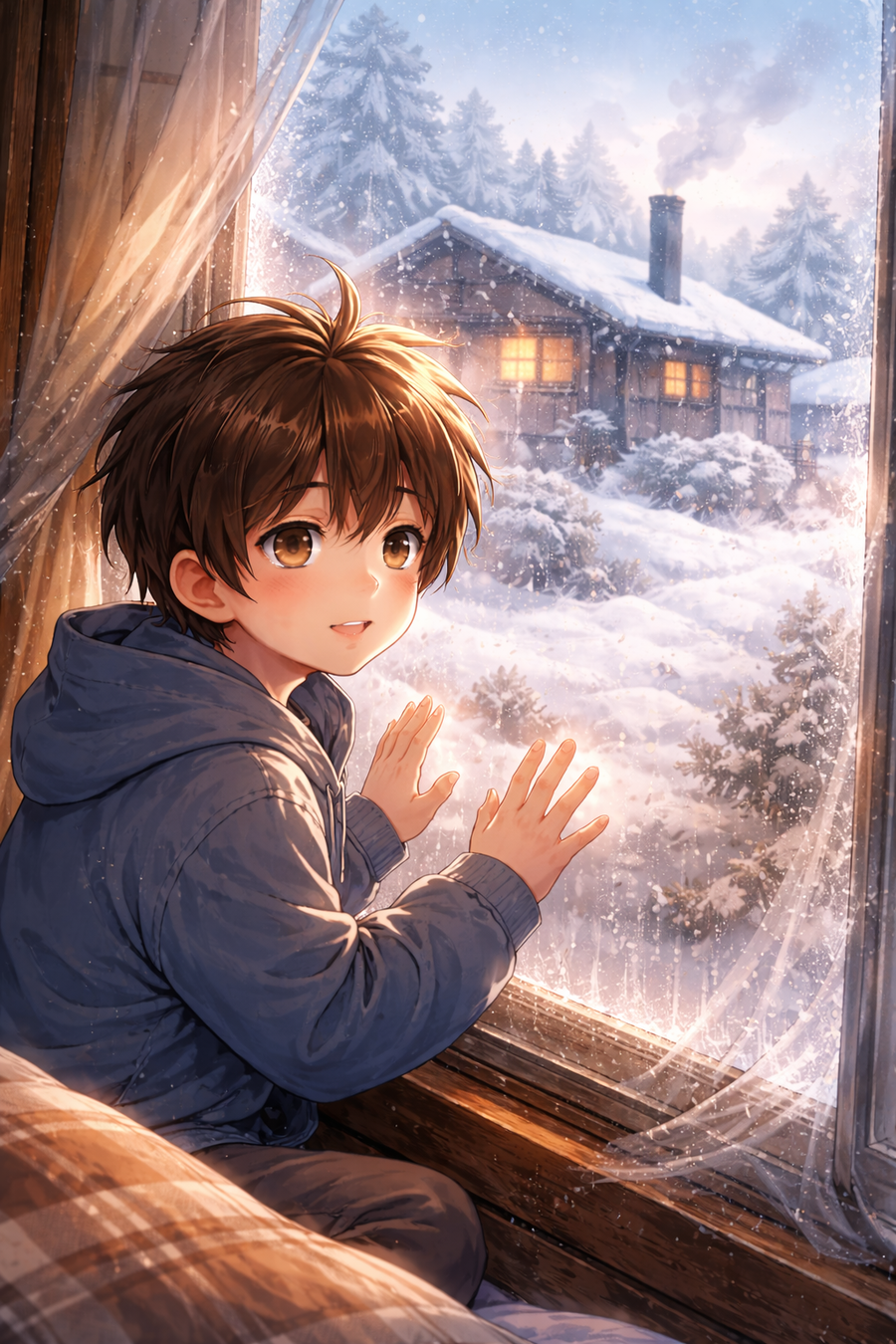 窓の向こうの冬