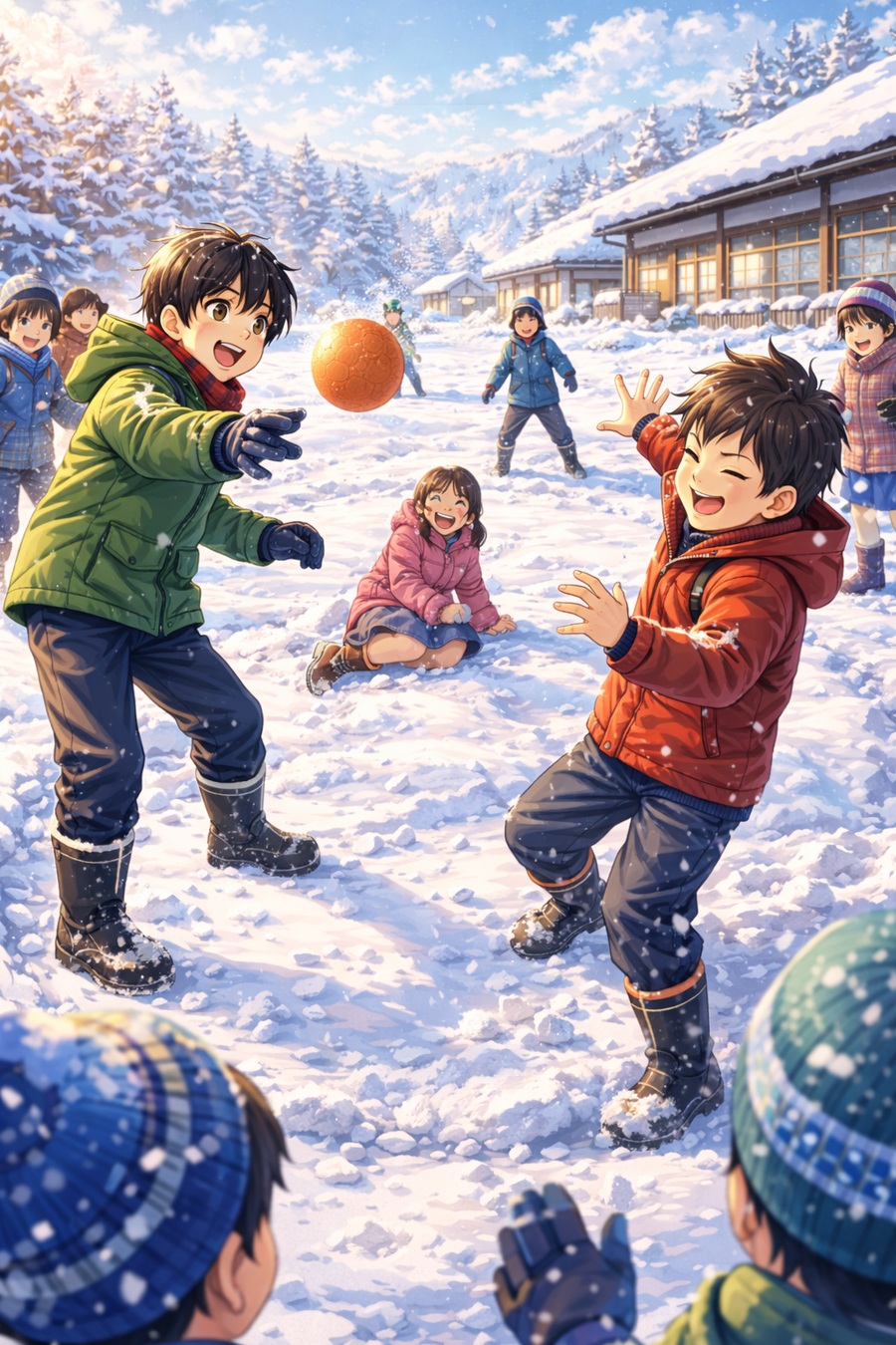 長靴のまま駆けた校庭