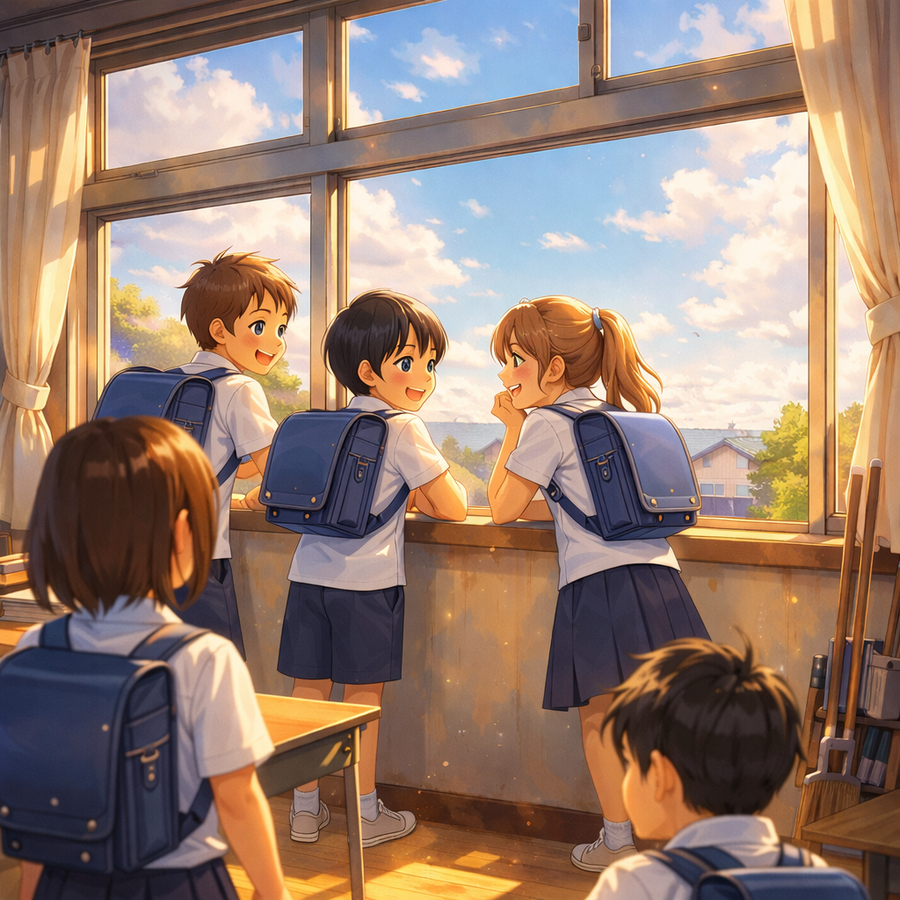 笑い声がはじけた教室