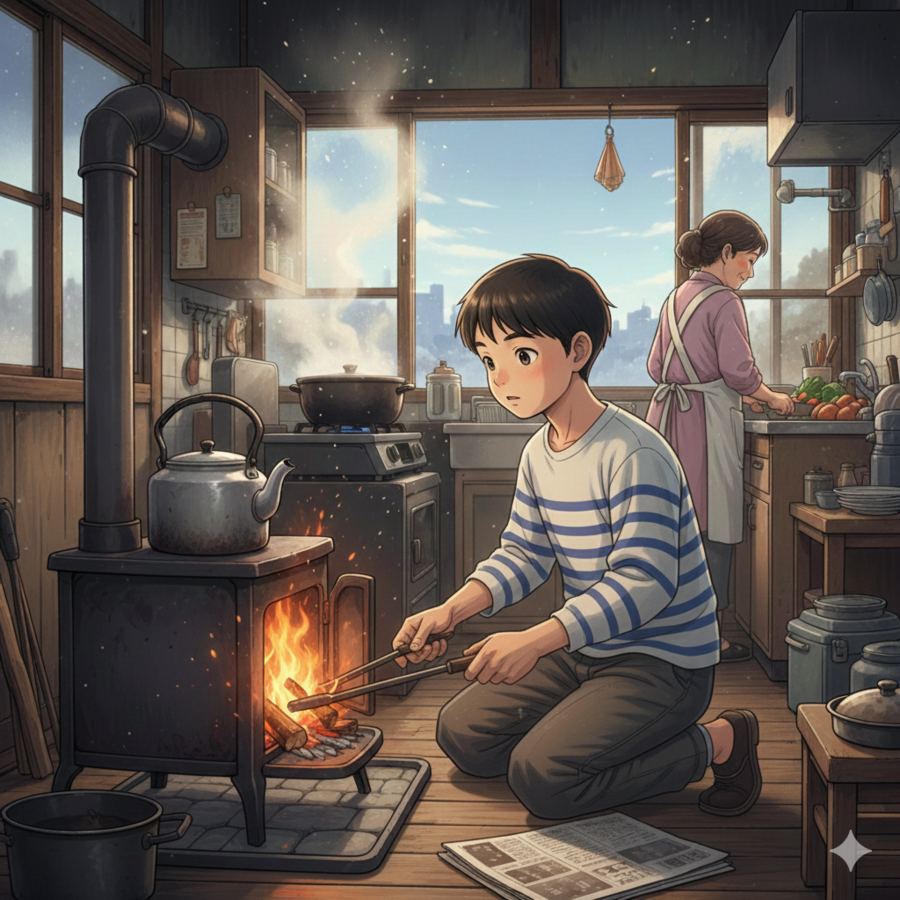 夜明けの明るさと、父の背中