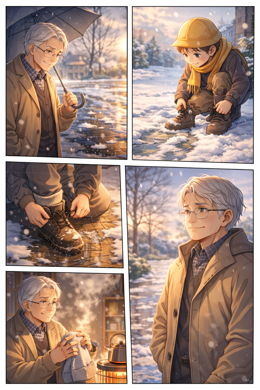 雪解けの道と、一年の足跡