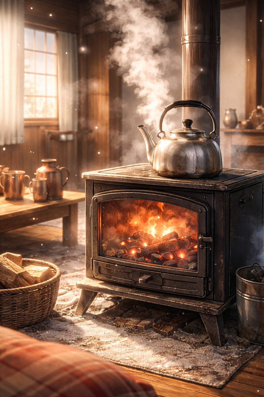 雪の日の台所には、あたたかい湯気があった