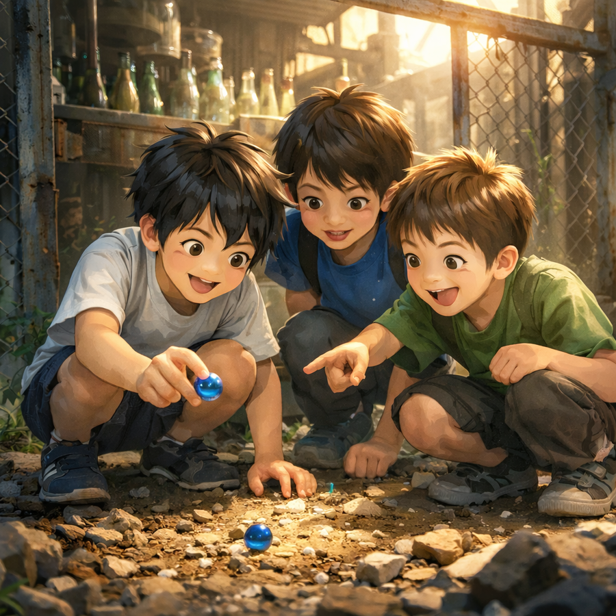 ぼくらが拾っていたのは、ビー玉だけじゃなかった。