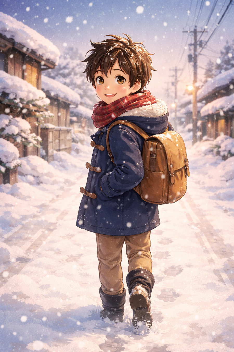 一面の雪の白。石炭が燃える赤。それが私の冬の色。