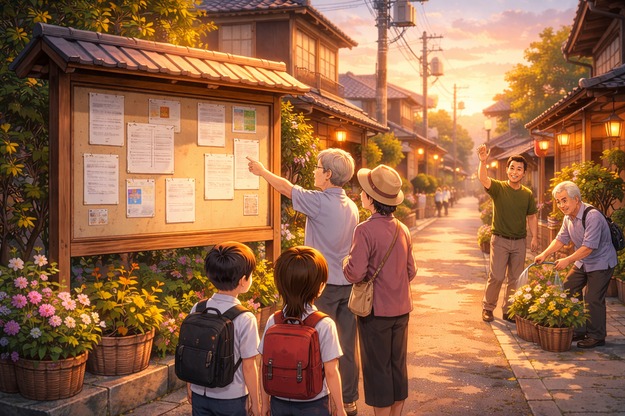 町内会の顔ぶれが、記憶に残っている