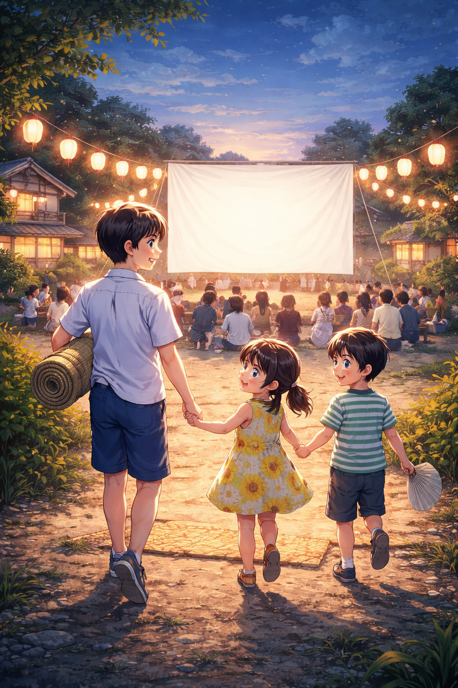 白いスクリーンと、あの夏の笑い声