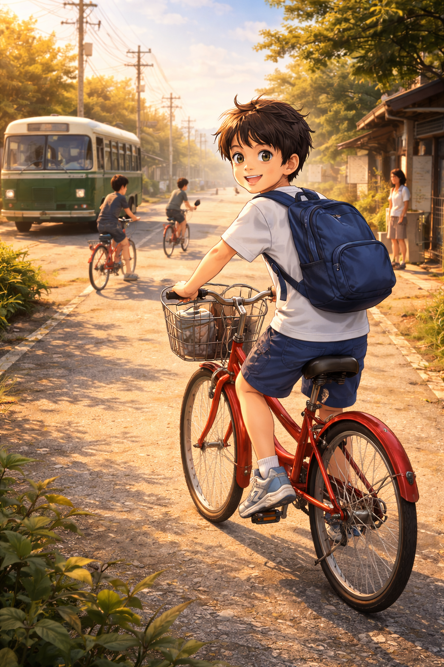 バスと自転車と、少し遠回りの帰り道