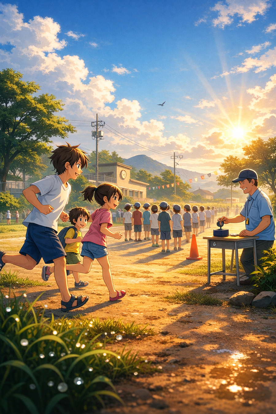 一日の始まりは、軽やかなスタンプの音とともに。