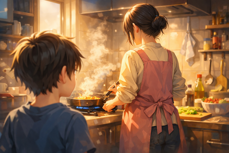 母の後ろ姿。そこには、私の知らない時間が流れていた。