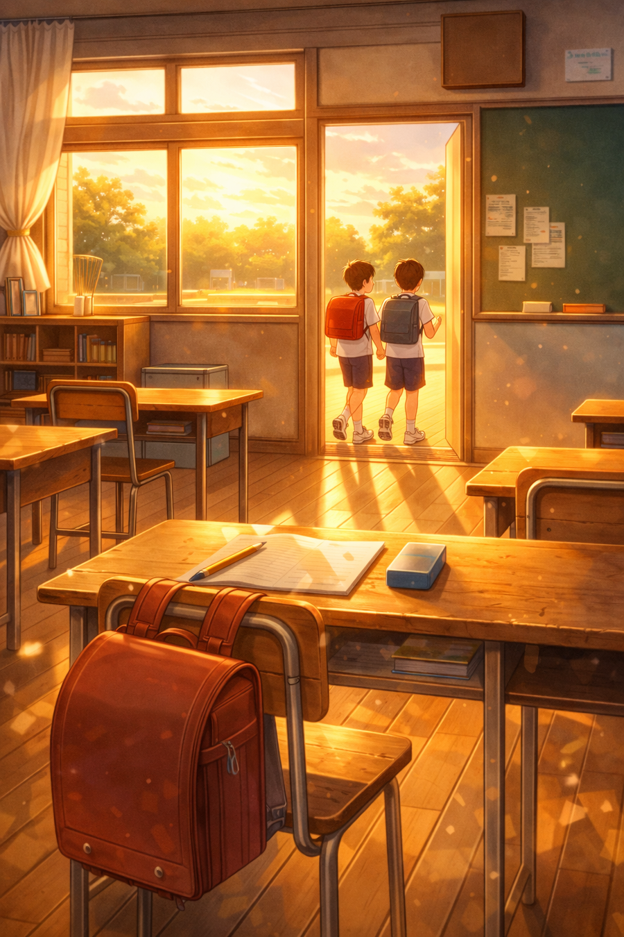 放課後の光と、帰り道の約束