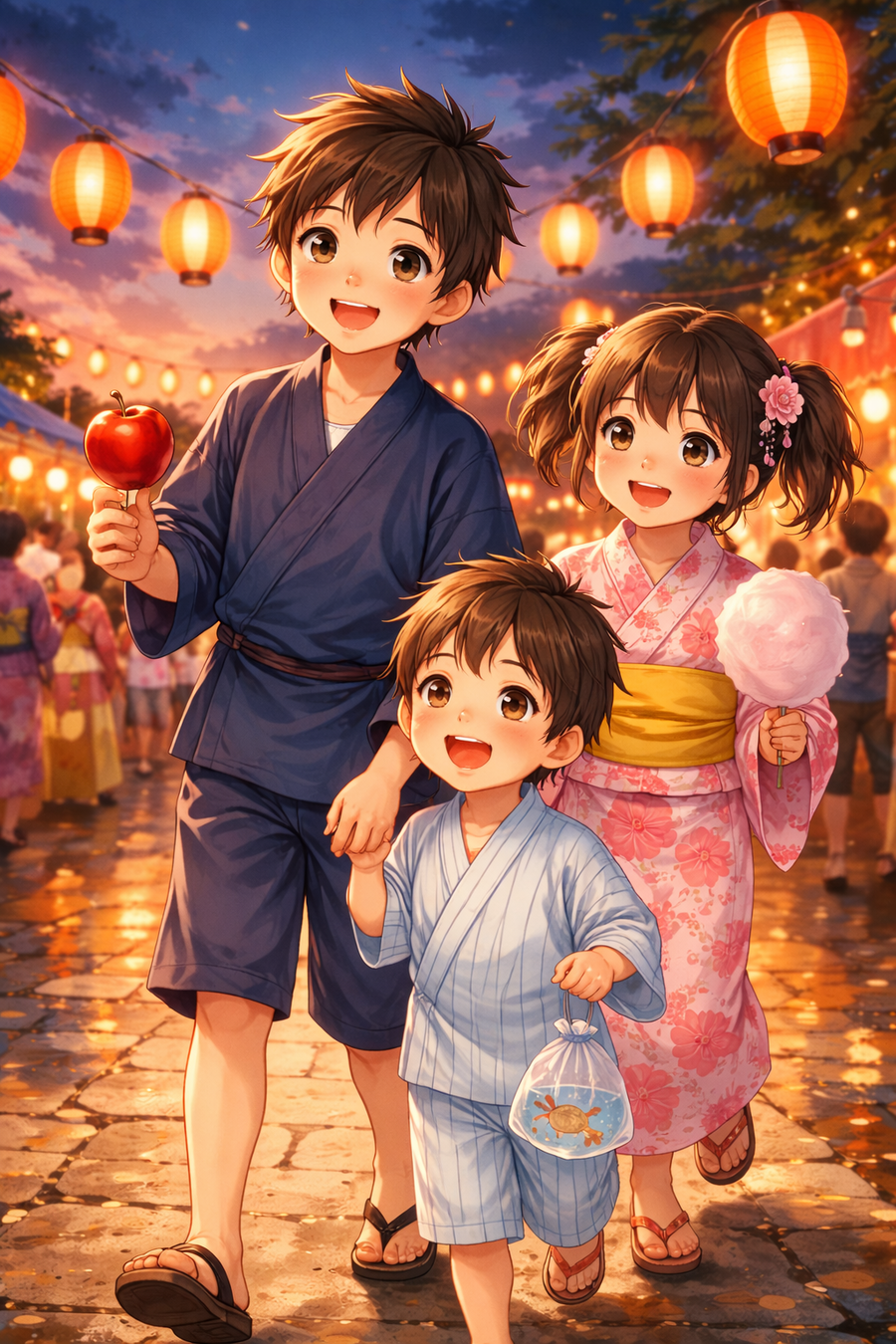 提灯の灯りに胸が高鳴った夕暮れ