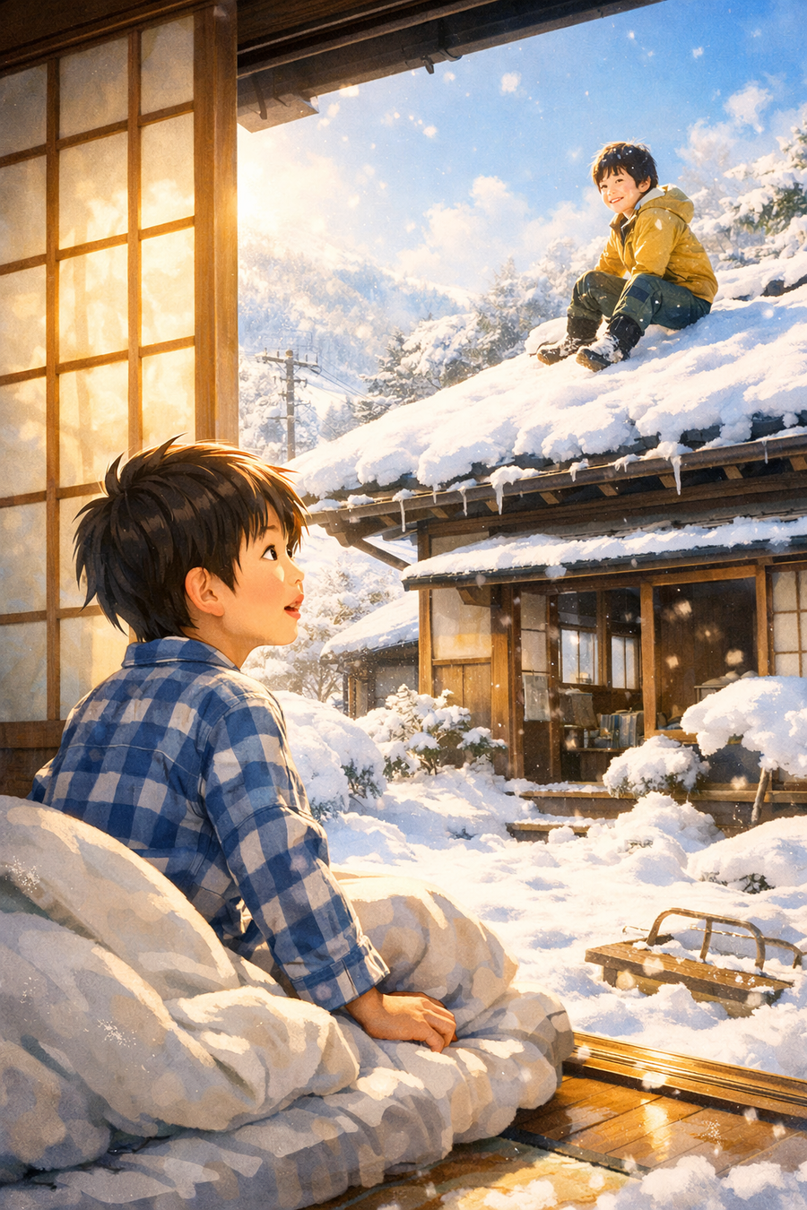 屋根の上は、ぼくの秘密基地だった