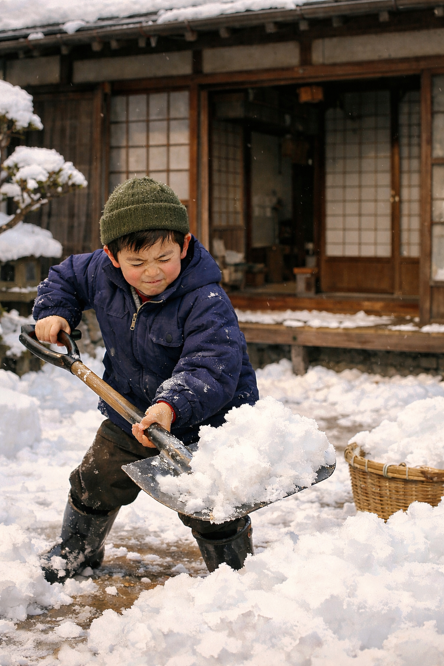 柵を渡る小さな冒険家