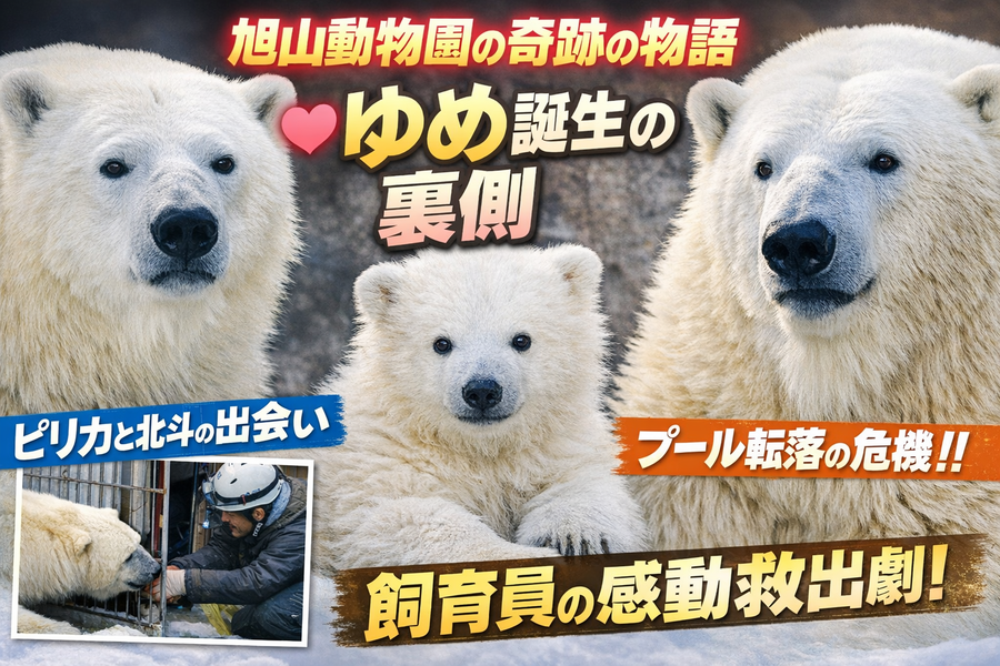 【涙必至】ホッキョクグマ「ゆめ」誕生までの軌跡|旭山動物園の挑戦