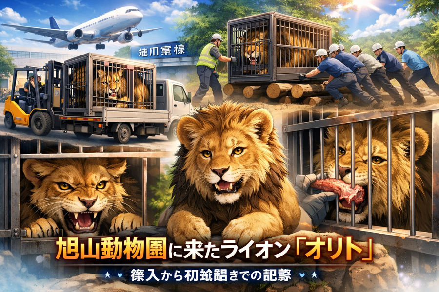 旭山動物園へ来たオリト搬入の裏側と感動記録完全版