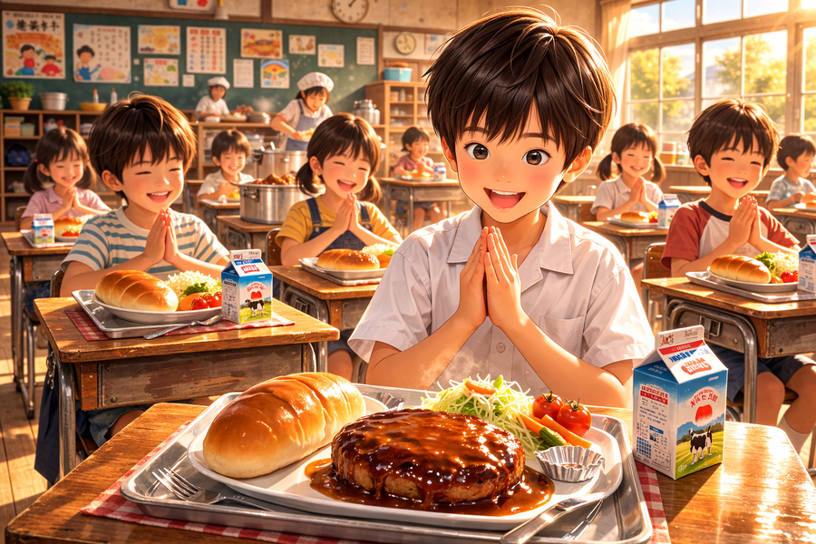 昭和の給食の定番「ハンバーグ」―子どもたちが一番静かになる瞬間