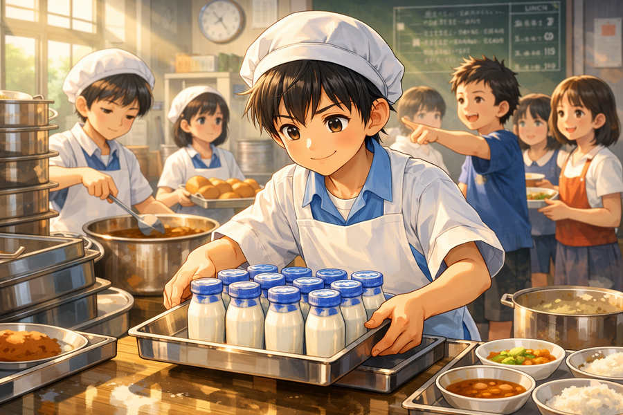 配る順番で小さなドラマ ― 給食配膳は意外と頭を使う仕事だった