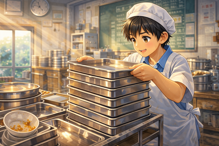 給食当番の最後の仕事 ― 誰も見ていない“片付け”が本当の役目だった