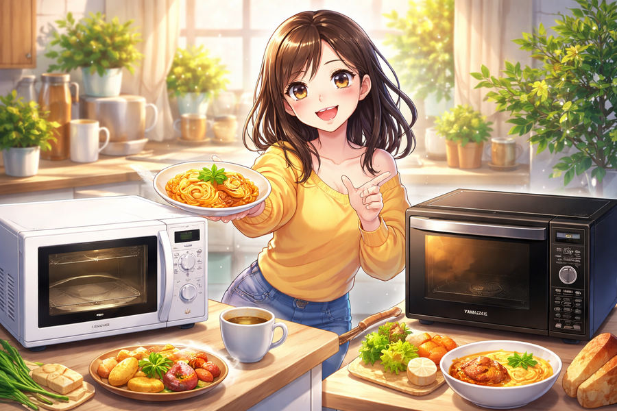 【一人暮らし新生活】電子レンジ比較｜アイリスオーヤマと山善の違い