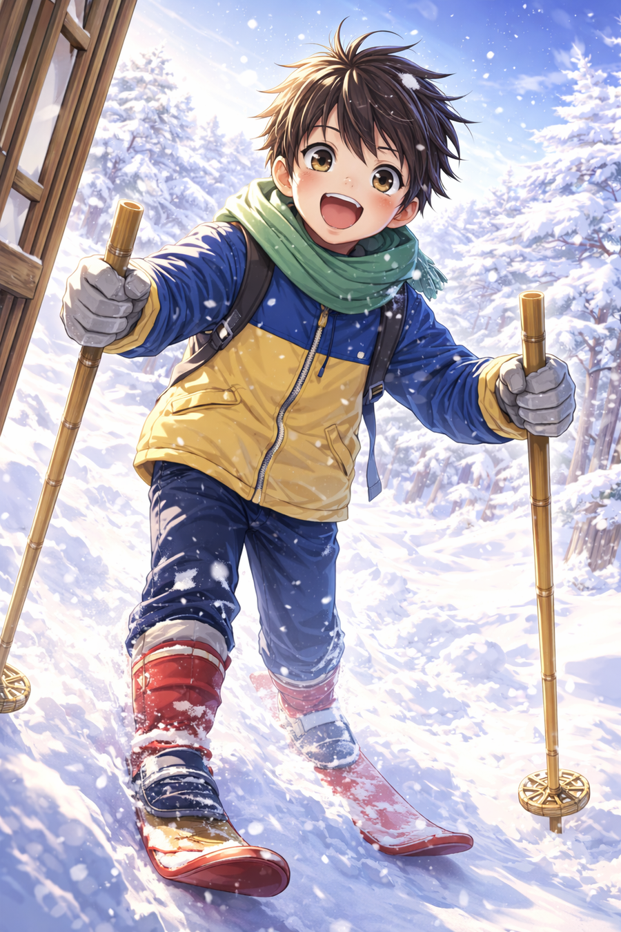 長靴スキーは最強の翼だった〜転んでも笑えば、それが冒険〜