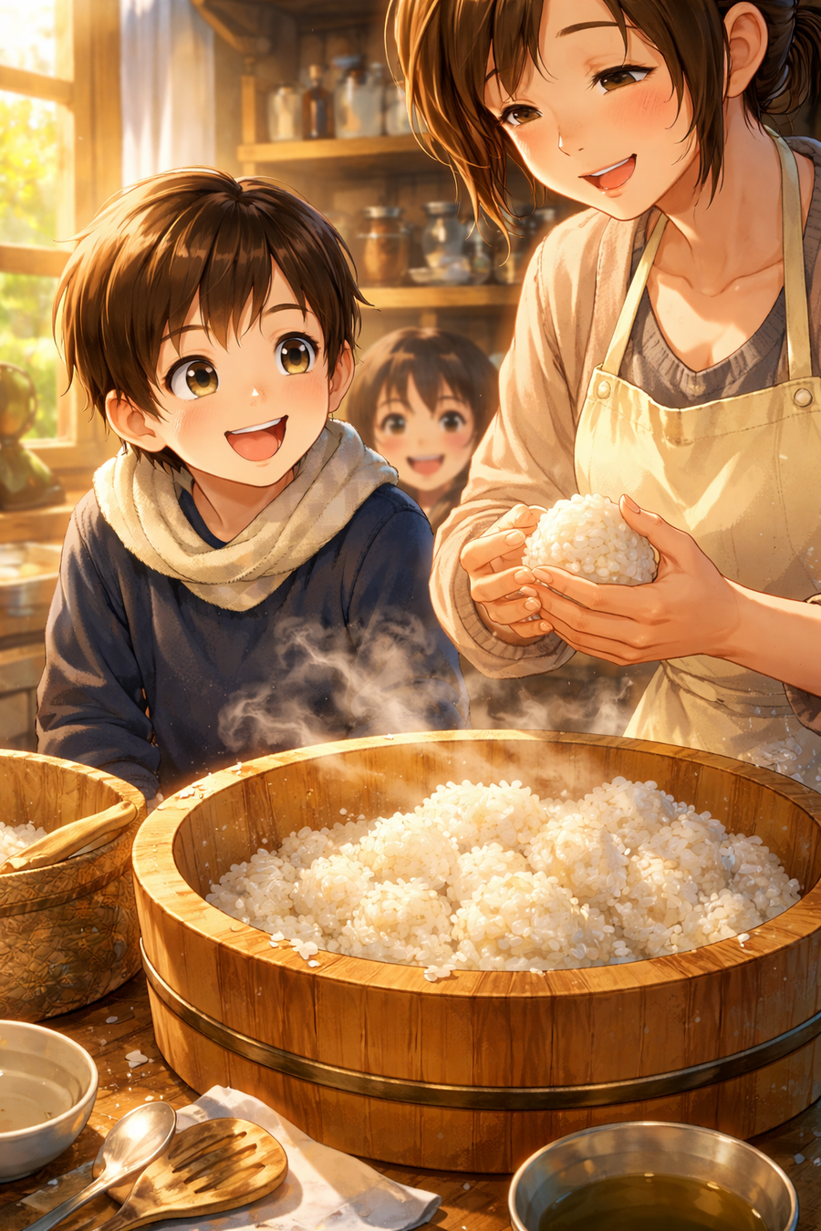 お米屋さんの自転車が運んできた、しあわせの白い粒