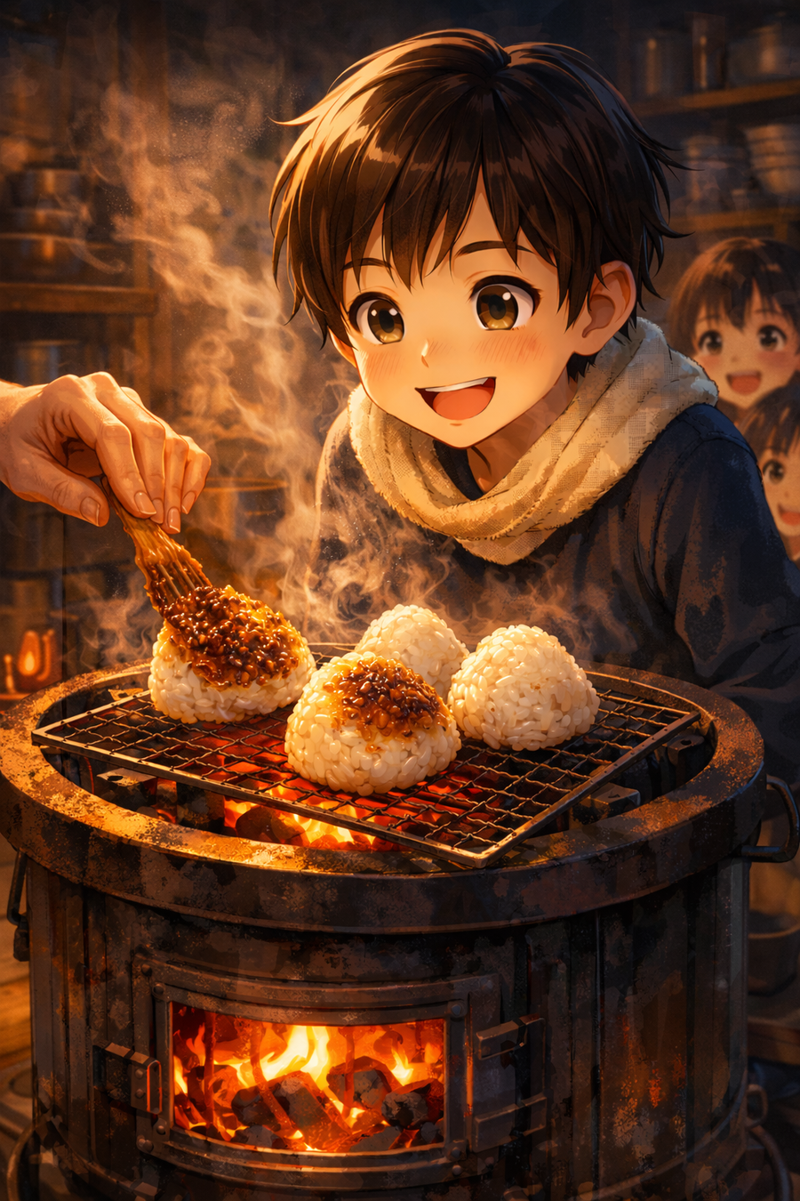 味噌と醤油が焦げる音は、冬の子守歌だった