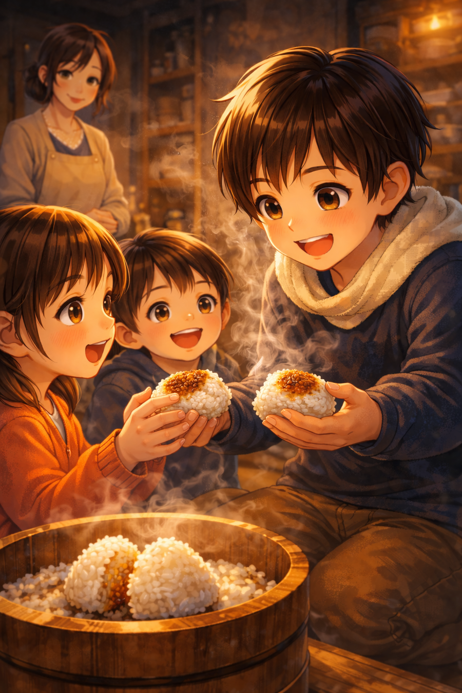 長男の誇りと、半分こにした焼きおにぎり