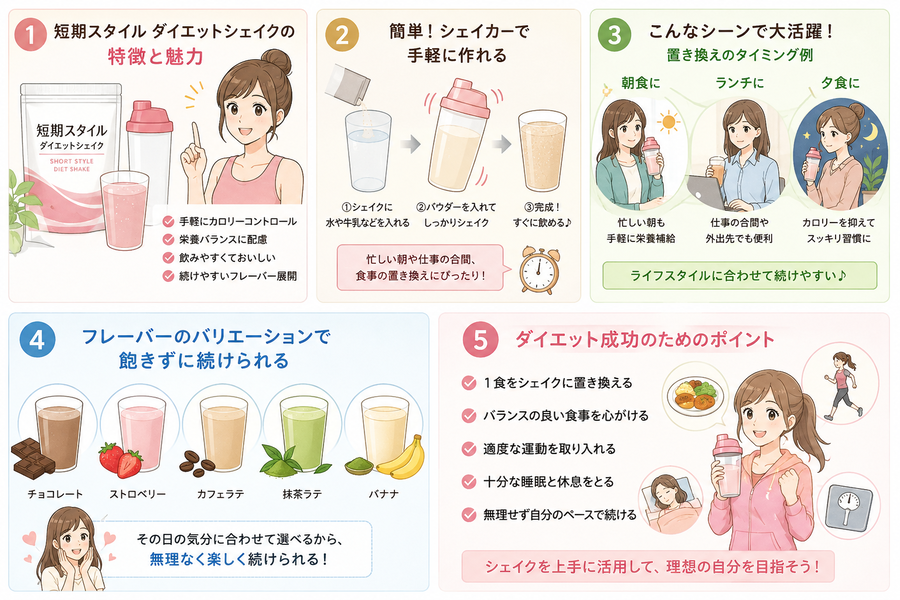 短期スタイル ダイエットシェイクの口コミ・評判｜効果や飲み方を徹底解説