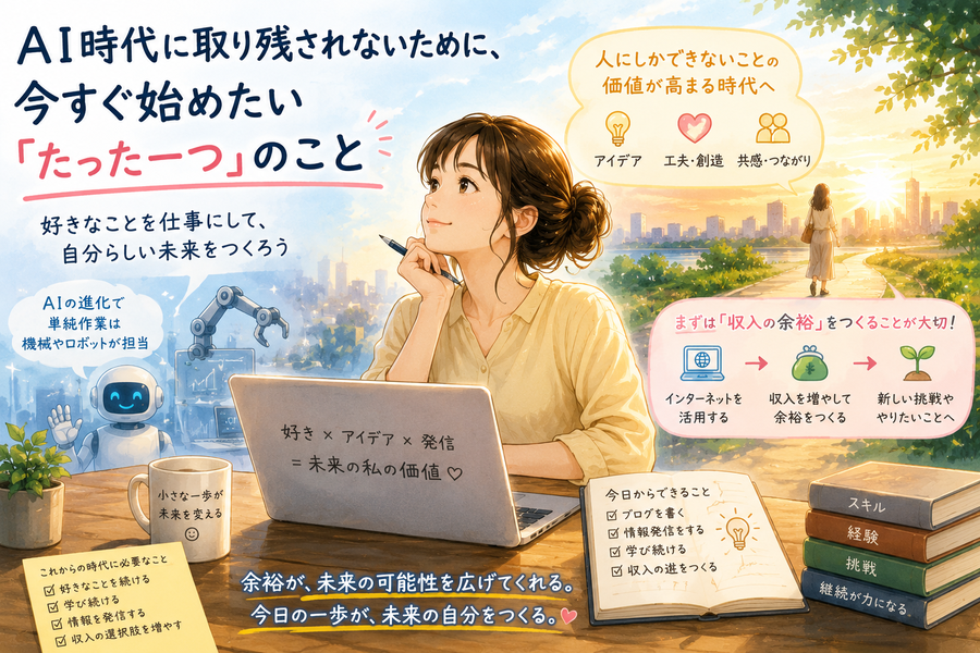AI時代に取り残されないために、今すぐ始めたい「たった一つ」のこと