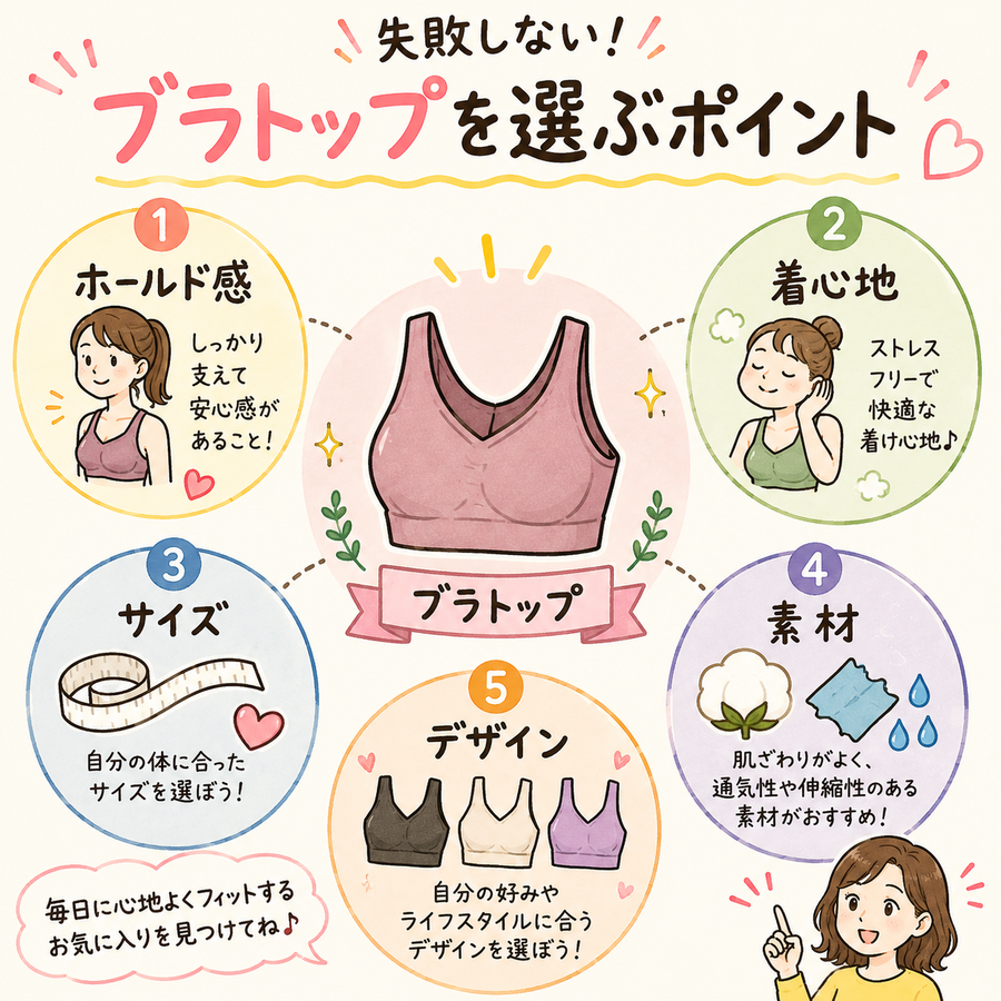 ブラトップを選ぶポイント