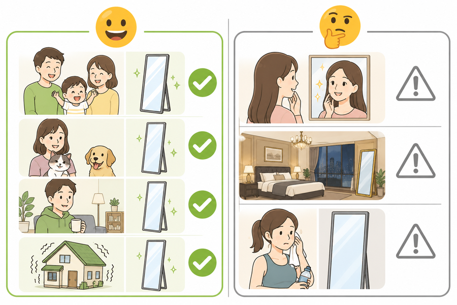 おすすめな人・おすすめしない人の比較イラスト