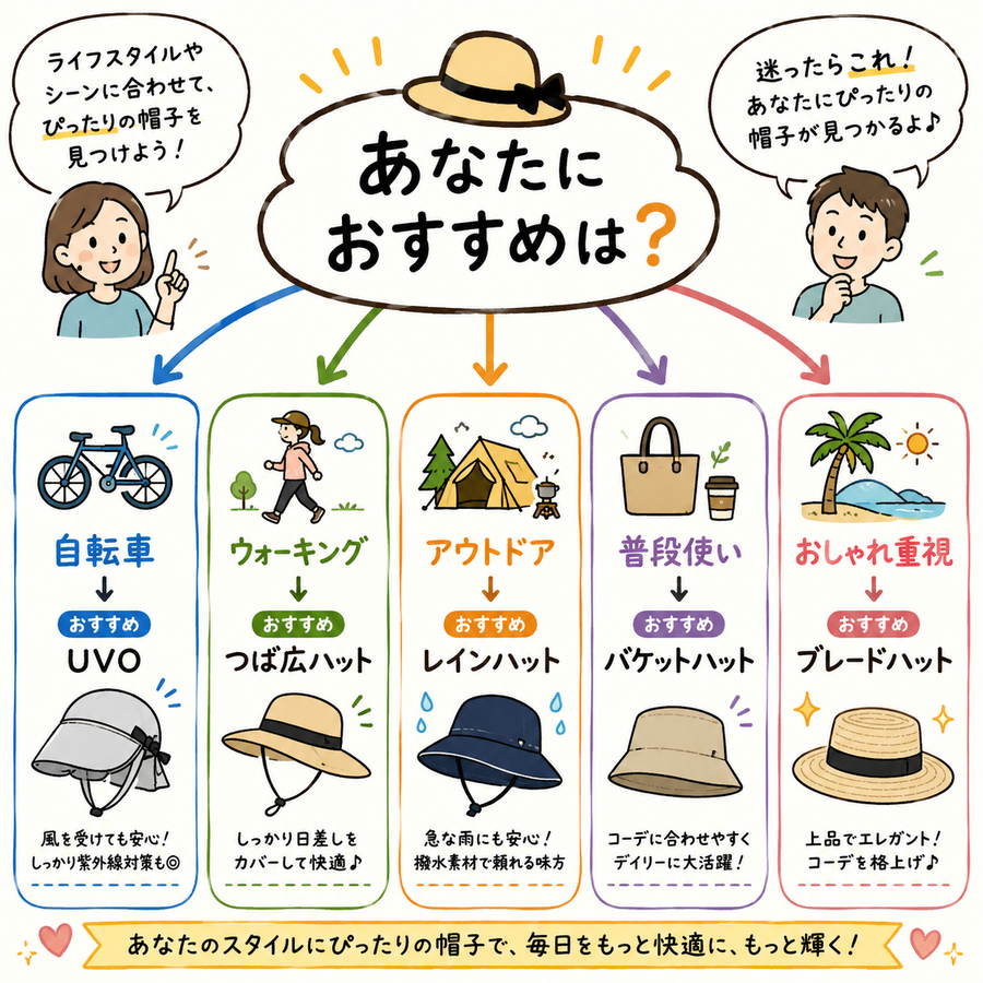 おすすめモデル診断イラスト