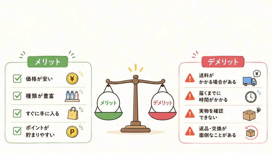 よもぎパックのメリットとデメリットを比較したインフォグラフィック